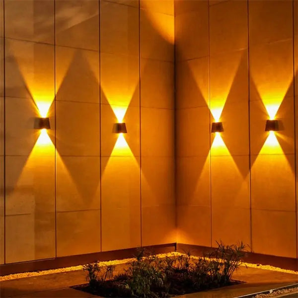 LED Solar Powered Wall Lamp - GlowNestTechWarm LightLED Solar Powered Wall Lamp