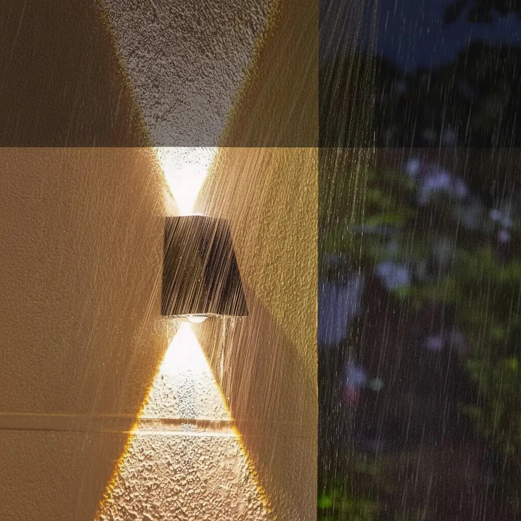 LED Solar Powered Wall Lamp - GlowNestTechWarm LightLED Solar Powered Wall Lamp