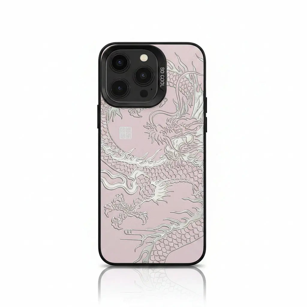 Luxury Dragon Embossed iPhone Cases - GlowNestTechBrowniPhone 17 Pro MaxLuxury Dragon Embossed iPhone Cases