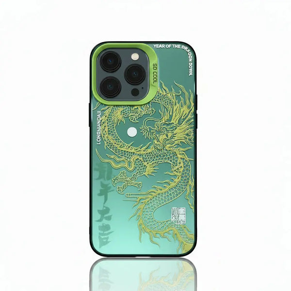 Luxury Dragon Embossed iPhone Cases - GlowNestTechGreeniPhone 17 Pro MaxLuxury Dragon Embossed iPhone Cases